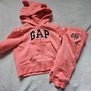 GAP Coral Hoodie and Joggers Set